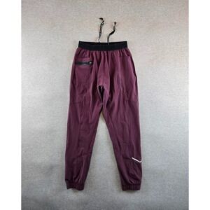 Alphalete Infinity Studio‎ Pant Joggers Mens Medium Burgundy Athleisure Gym